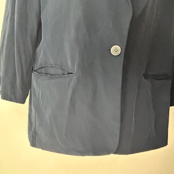 Silks by Joan Leslie Dark Blue Jacket Blazer‎ 12 - Picture 7 of 11